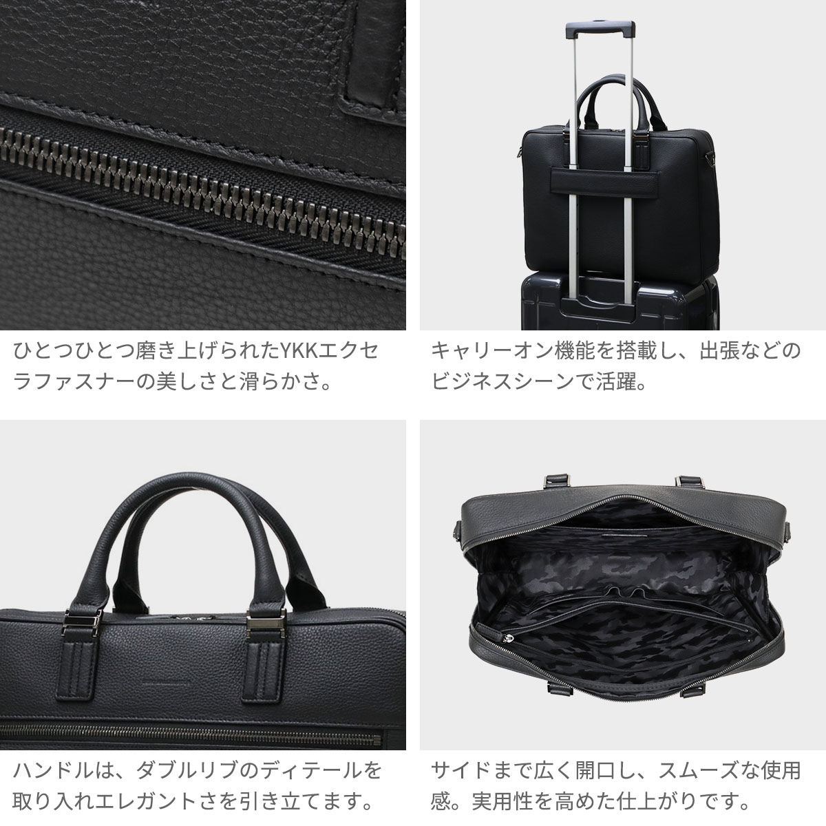 美品　ゼロハリバートン　ビジネスバッグ　2wayショルダー　レザー×ナイロン ZERO HALLIBURTON 最大42%☆7/15限定 正規品5年保証