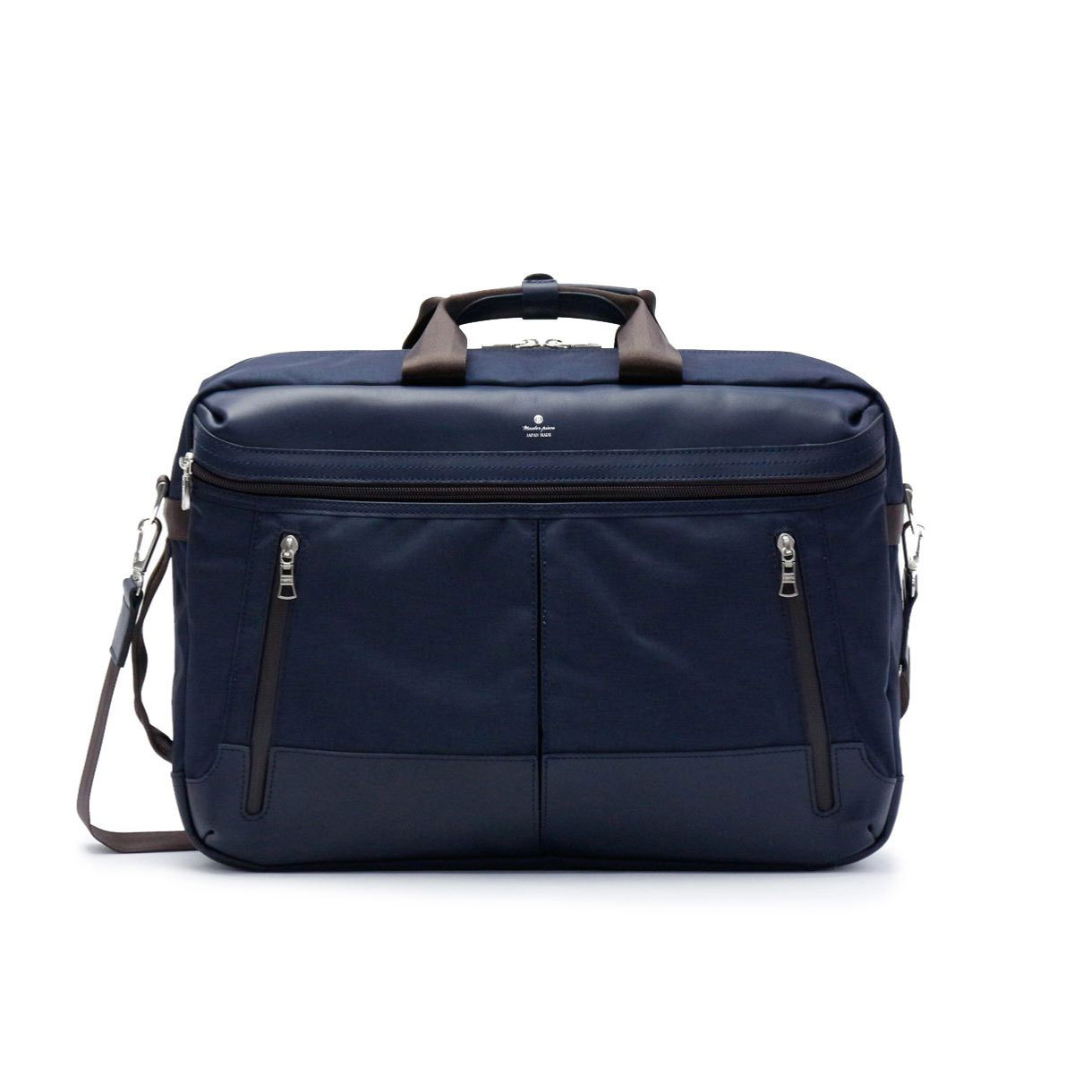 美品　マスターピース　3way　ビジネスバッグ レザー　ナイロン　ネイビー master-piece（マスターピース） バッグ 3WAY ブリーフケース リュック
