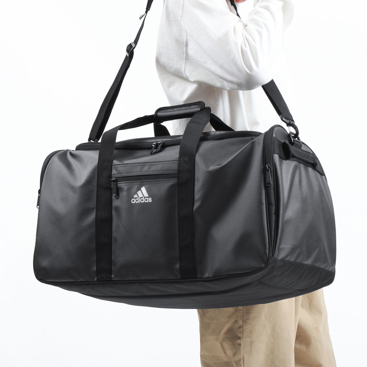 最大26%★3/31迄 セール30%OFF アディダス ボストンバッグ adidas 2WAY ボストン バッグ 54L 大容量 3~5泊 部活 学生 男子 女子 メンズ レディース 67782