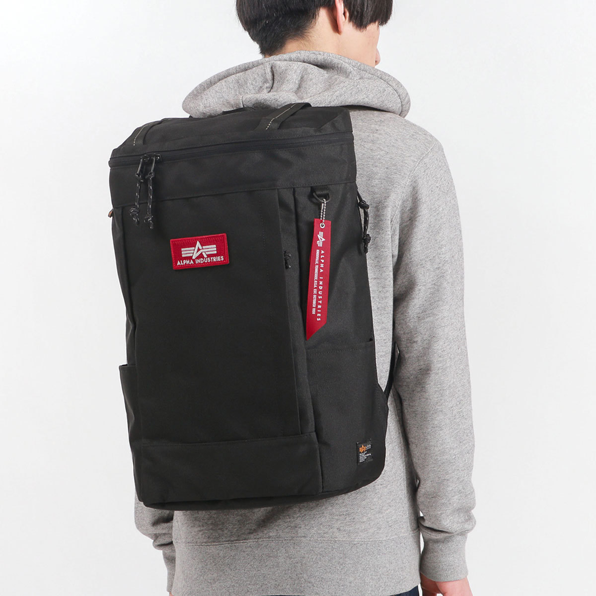 アルファインダストリーズ リュック ALPHA INDUSTRIES ボックスデイパックL リュックサック 大容量 A4 B4 A3 30L ノートPC メンズ TZ1073