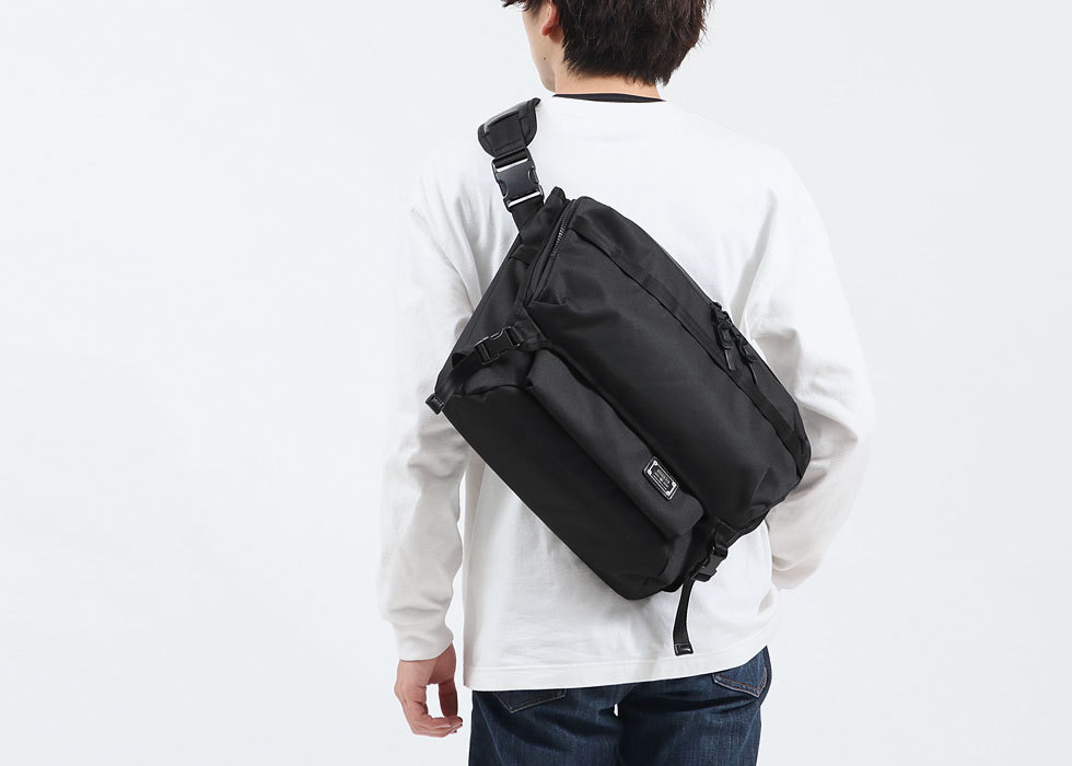 バッグ CORDURA DOBBY 305D MESSENGER BAG CORDURA DOBBY 305D SHOULDER BAG/BLACKコーデュラドビー305D
