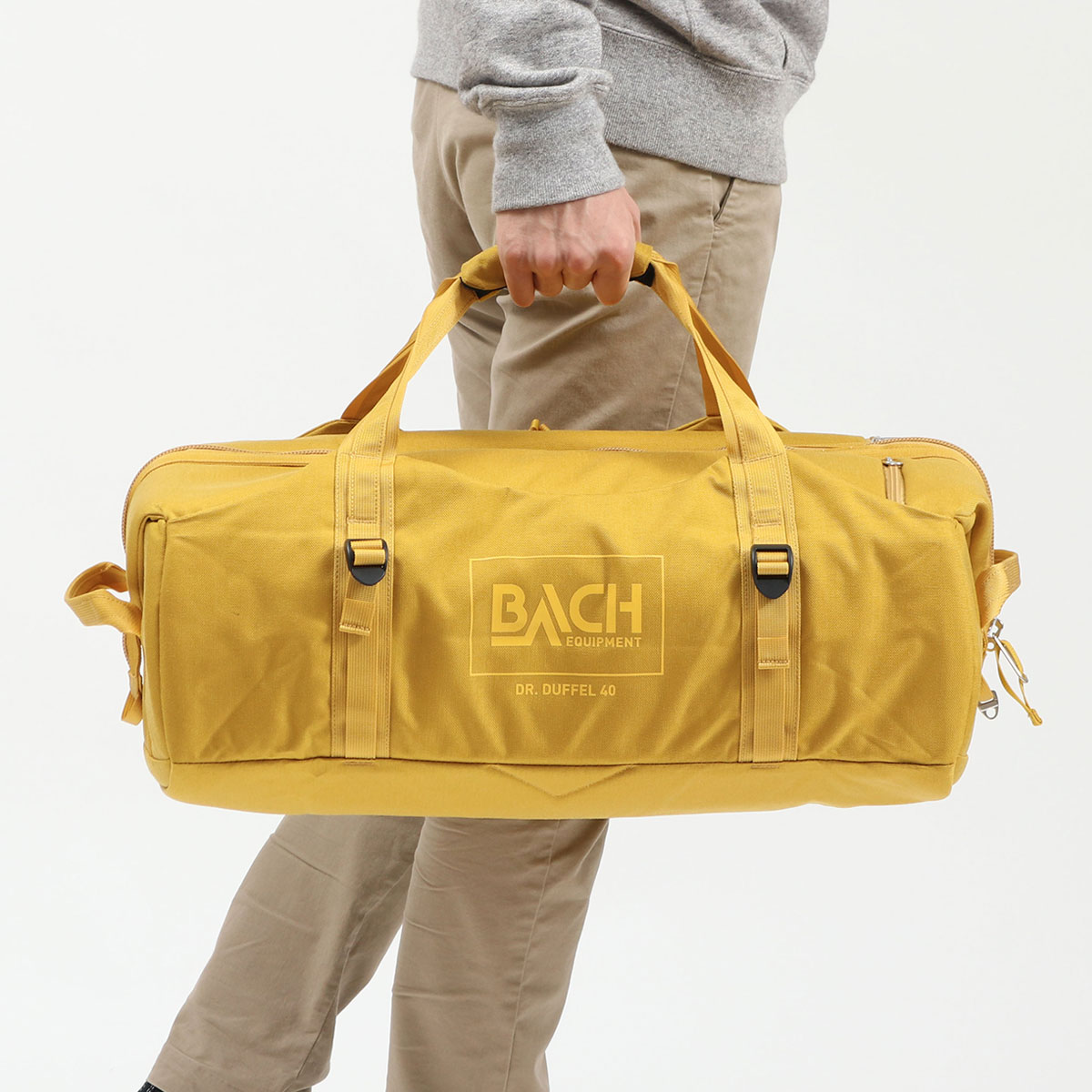 メンズ BACH Dr.Duffel 30L YellowCurry atVy1-m51176261008 ナイロン