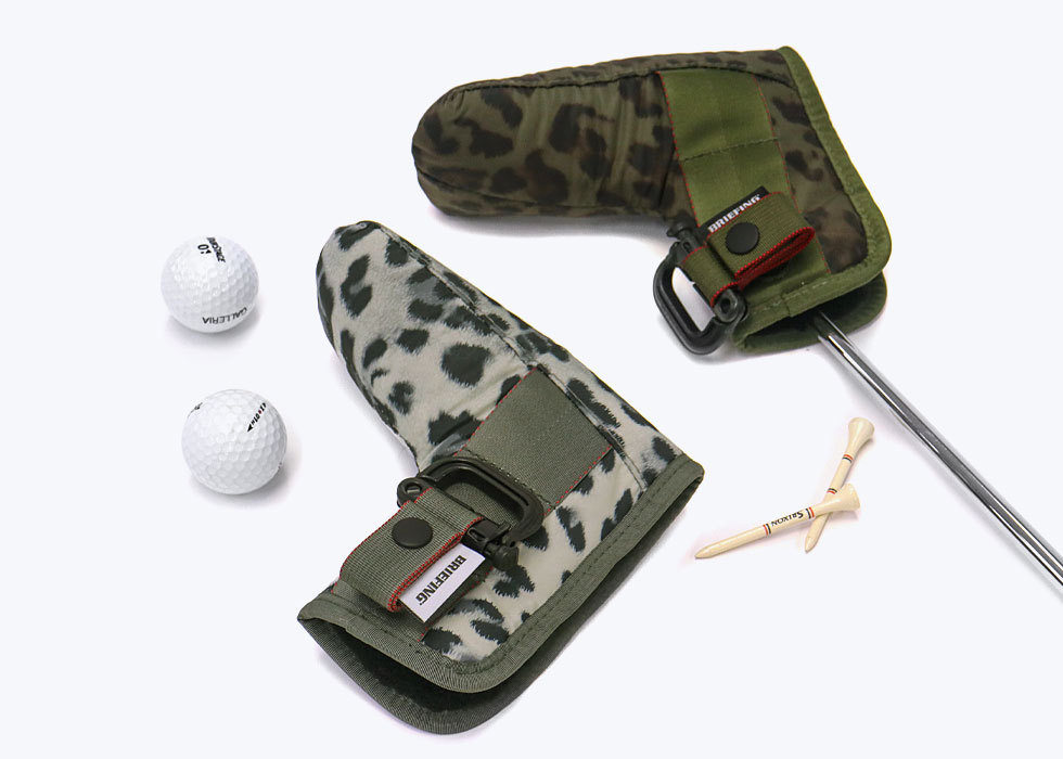 日本正規品 ブリーフィング ゴルフ パターカバー BRIEFING GOLF ヘッドカバー カバー PUTTER COVER FIDLOCK  LEOPARD レオパード BRG201G30