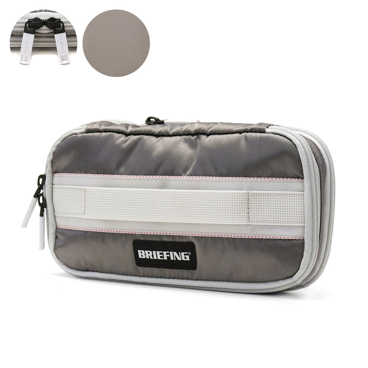 BRIEFING GOLF ブリーフィングゴルフマルチラウンドポーチL.GRAY BRIEFING GOLF 最大37%☆8/11迄 日本正規品 ブリーフィング