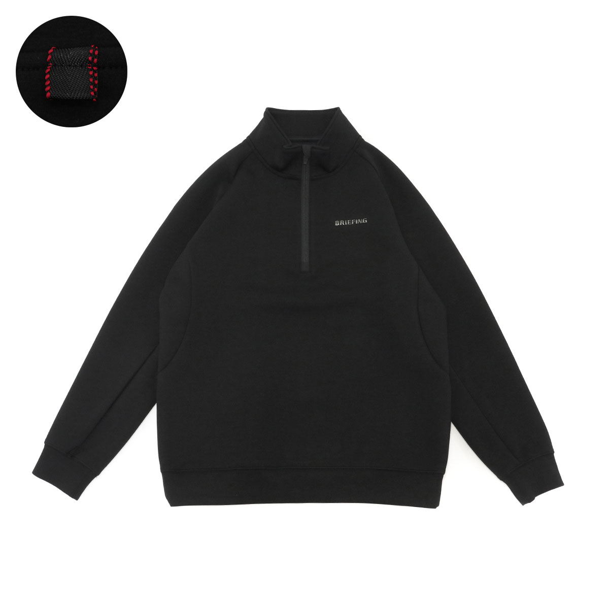 セール20%OFF 日本正規品 ブリーフィング ゴルフ ウェア BRIEFING GOLF MENS WARM 3D LOGO HALF ZIP  ゴルフウェア ニット トレーナー メンズ BRG223M47