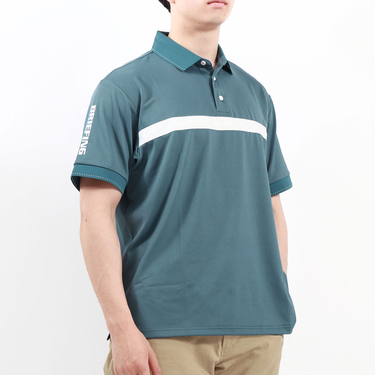 BRIEFING ブリーフィング ゴルフウェア ポロシャツ 半袖 XL メンズ BRIEFING GOLF ブリーフィング 半袖ポロシャツ ブラック系 XL