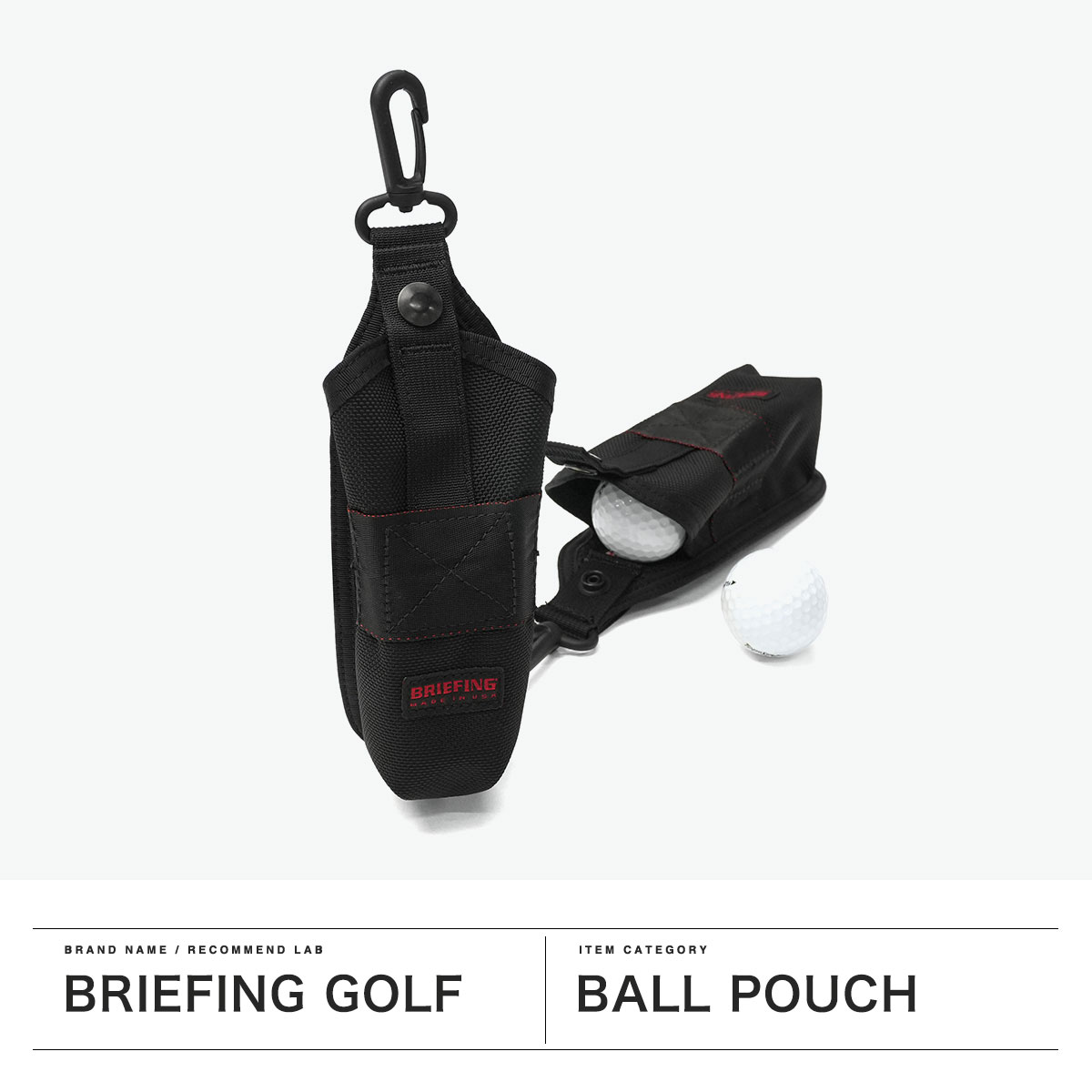 【新品】Golfickers ボールポーチ（Black） bfg01005_001.jpg