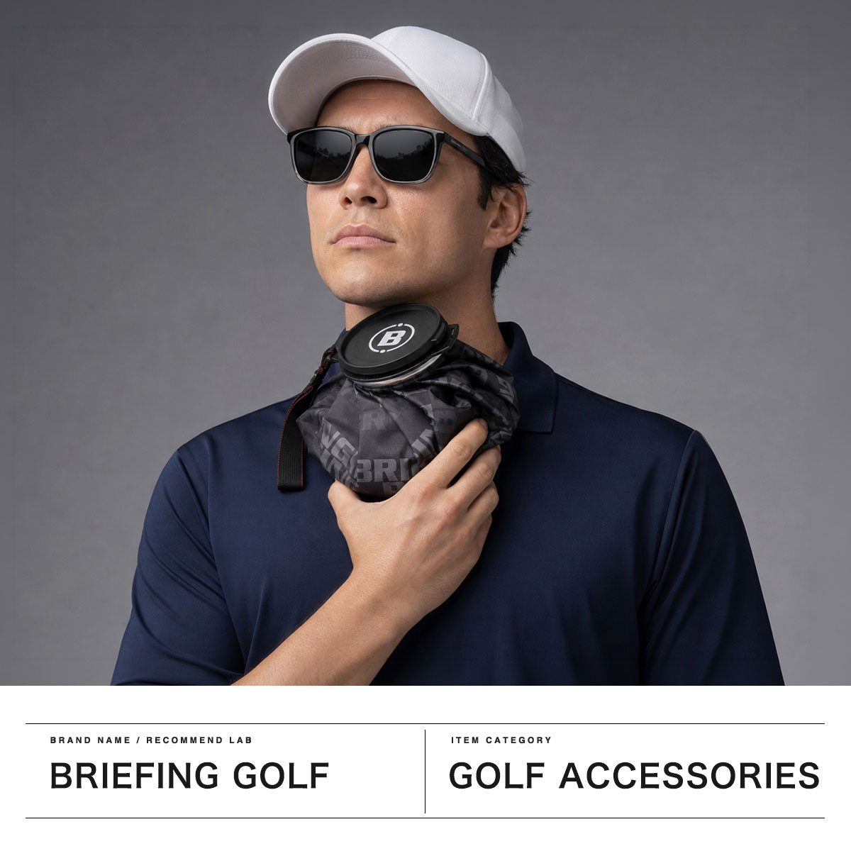新品★BRIEFINGゴルフ 夏 熱中症対策⭐︎氷嚢バッグ＆ネッククーラー 黒 BRIEFING GOLF（ブリーフィングゴルフ） 最大46%☆7/8限定 日本正規品