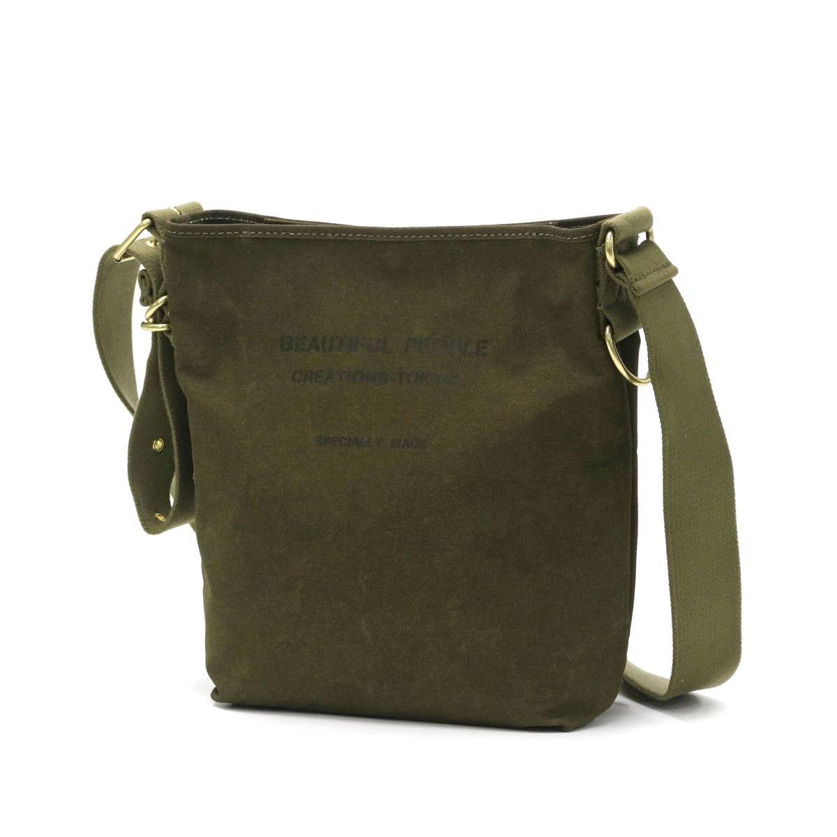 セール30%OFF ビューティフルピープル ショルダーバッグ beautiful people army tent cloth shoulder bag 斜めがけバッグ 日本製 レディース 7315611946