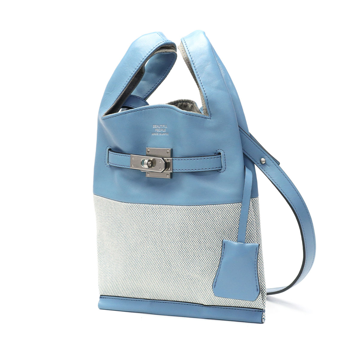 beautiful people 水色 ショルダーバッグ　がま口新品 beautiful people（ビューティフルピープル） 最大41%☆9/17限定