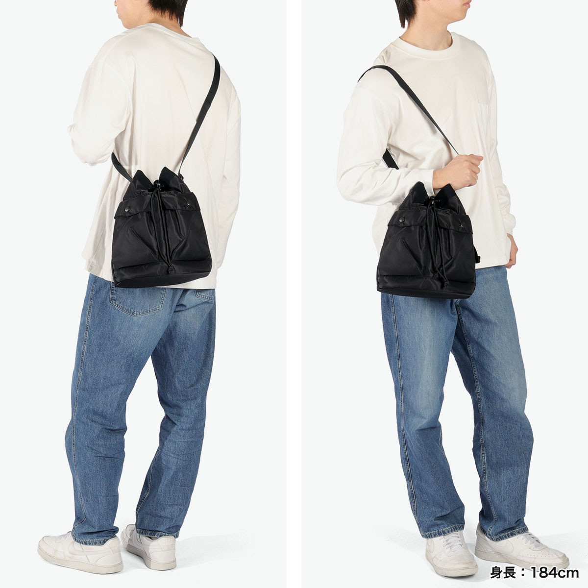 極美品 BRIEFING ブリーフィング ショルダーロゴ クルーネック　L BRIEFING ブリーフィング ビジネスバッグ ショルダーバッグ