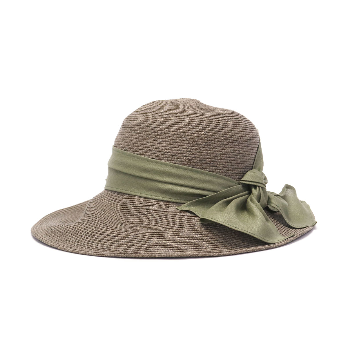 カシラ つば広ハット UVカット デイリー カジュアル ガーリー 春夏 リボン CA4LA（カシラ） 最大50%☆10/7限定 ハット 帽子 レディース 春夏