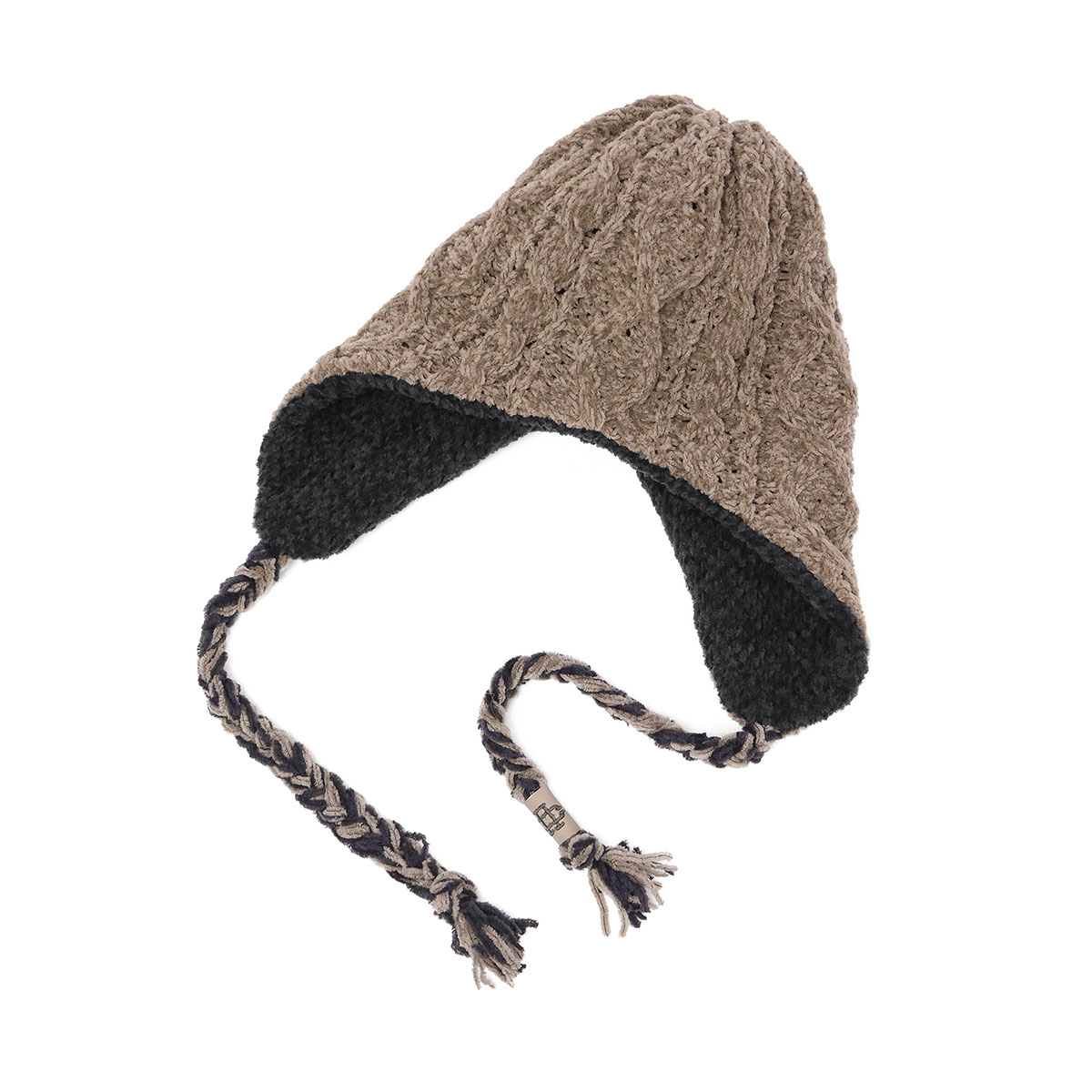 CA4LA 耳当てニット帽 VICTIM x CA4LA EAR FLAP KNIT CAP(ONESIZE BLACK): ニットキャップ