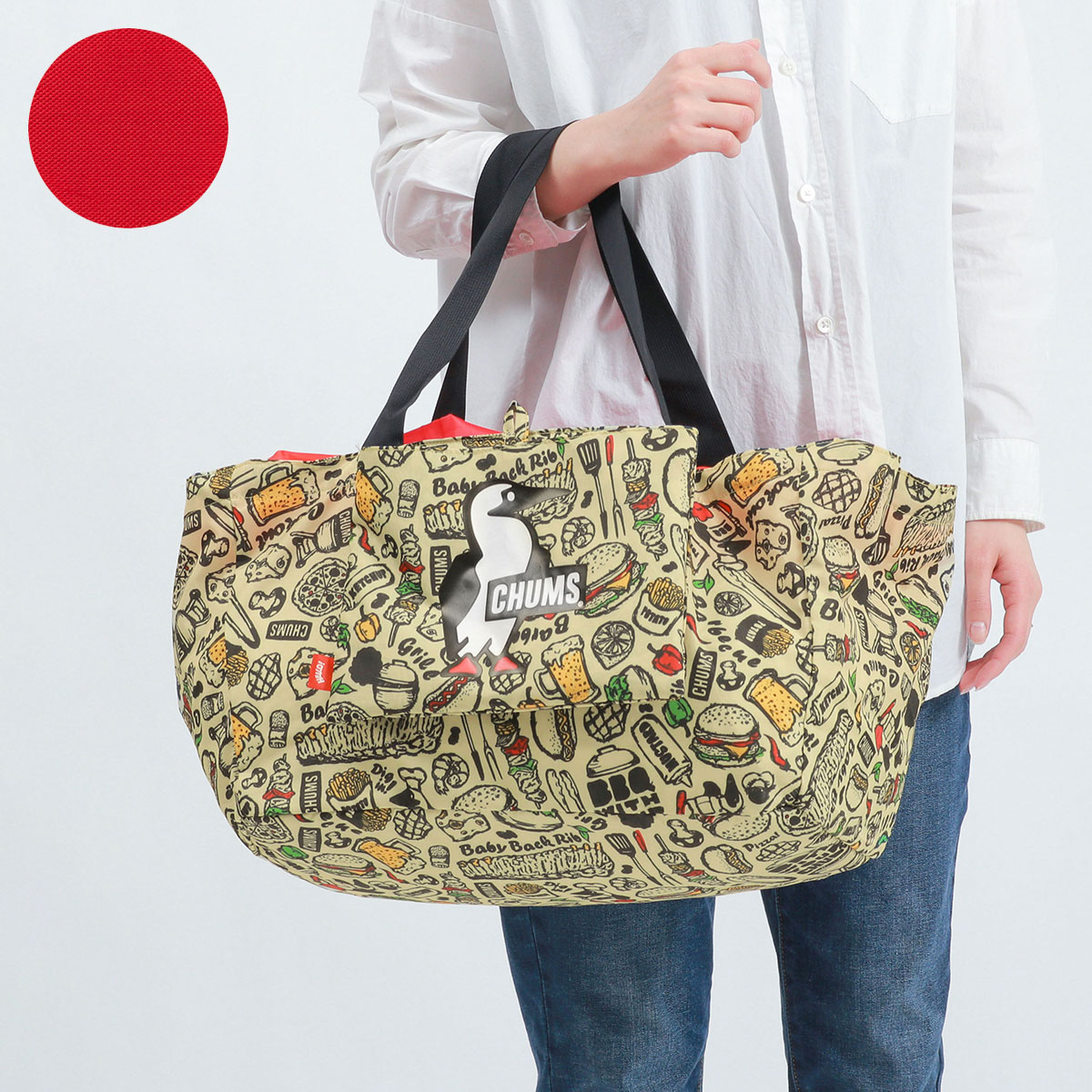 日本正規品 チャムス エコバッグ CHUMS レジカゴエコバッグ レジかご Eco Bag 折りたたみ レジカゴ ショッピングバッグ バッグ CH60-3352