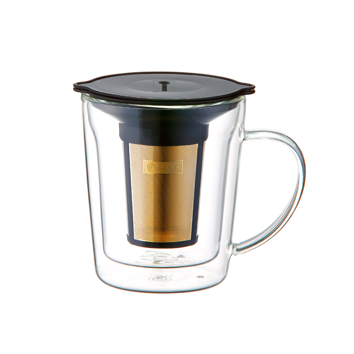 コレス コーヒーフィルター コーヒーカップ Cores ゴールドフィルター 用 円錐 300ml ステンレス ゴールドフィルターダブルウォールマグ C412｜galleria-store｜02