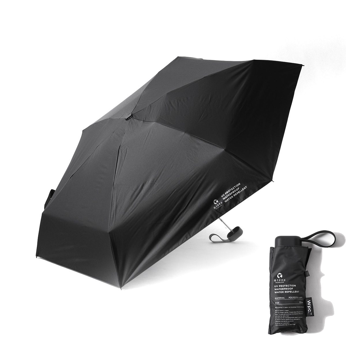 ジーイチキュウキュウゼロ 折りたたみ傘 G1990 Wpc 傘 日傘 雨傘 折り畳み傘 晴雨兼用 5...