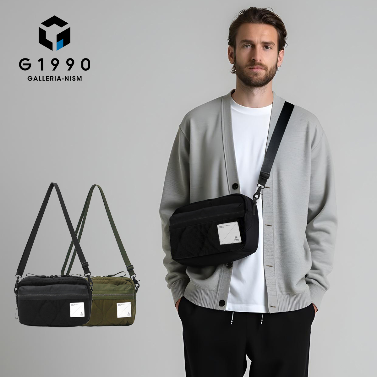 D&G メンズショルダーバッグ G1990 最大51%☆8/16迄 ショルダーバッグ メンズ レディース ジーイチ