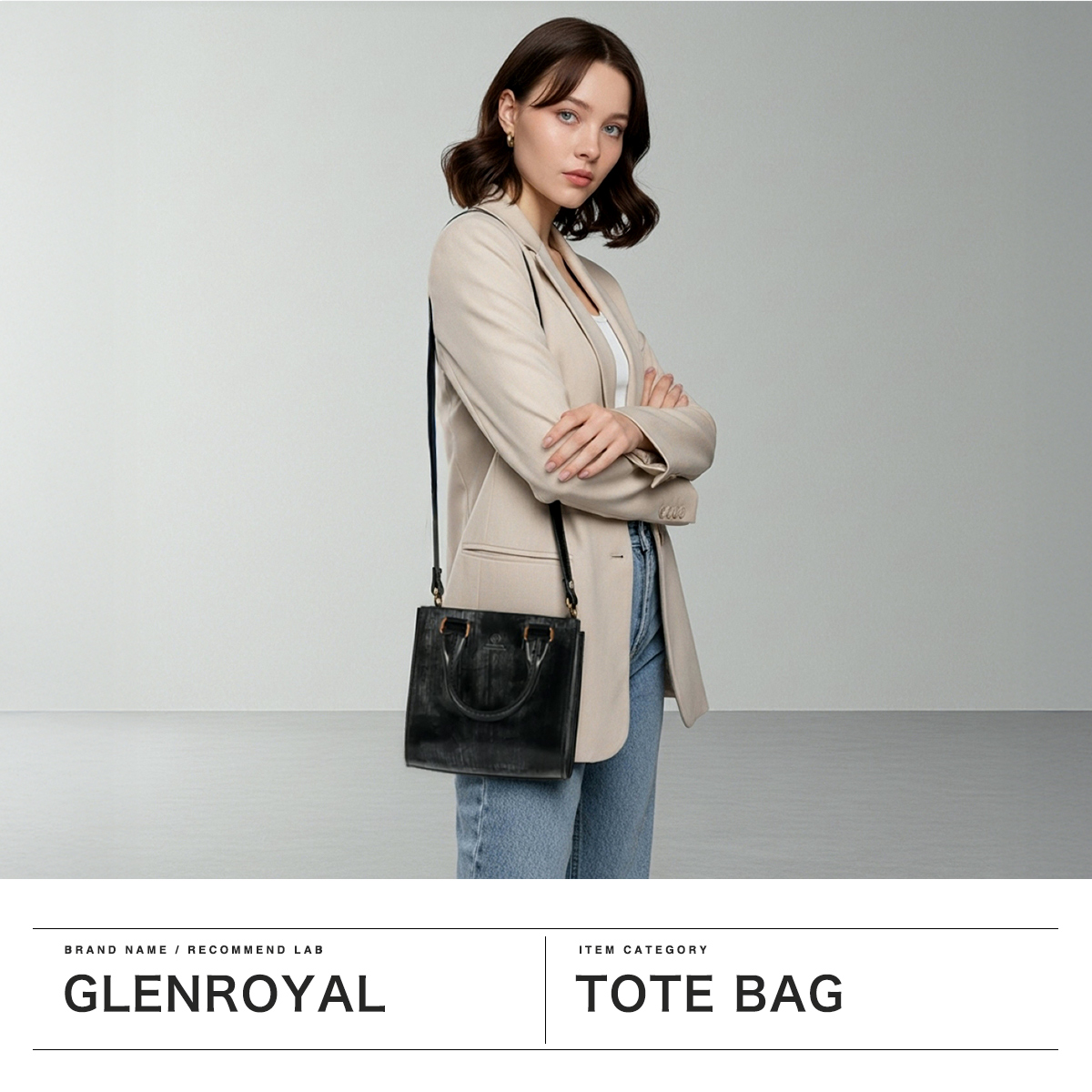 GLEN グレンロイヤル   スクエアミニバック　新品未使用 GLENROYAL（グレンロイヤル）の「【GLENROYAL / グレンロイヤル