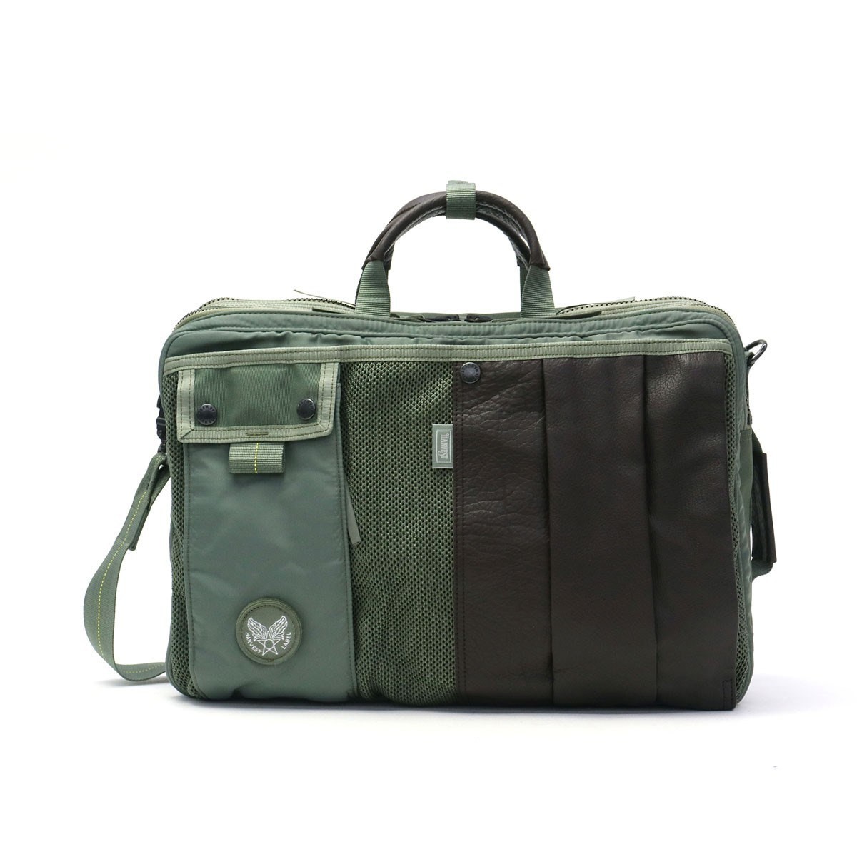 mif-246 HARVESTLABEL ブリーフケース セージグリーン CUSTOM（HARVEST LABEL） 最大42%☆5/5限定 ハーヴェストレーベル 3WAY