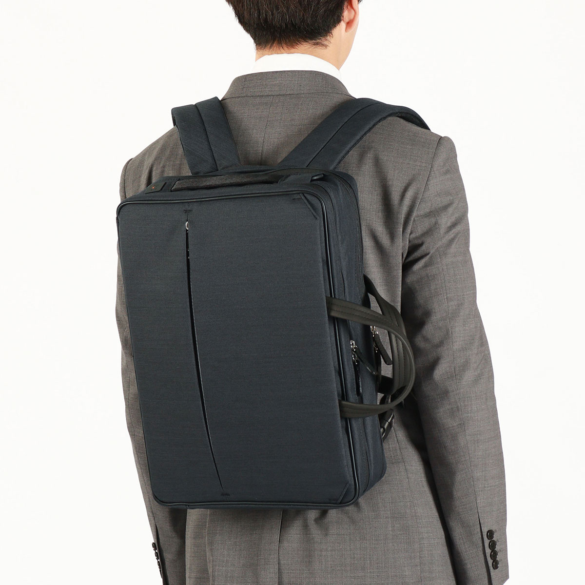 最大50%★5/25限定 IS/IT ビジネスバッグ メンズ 大容量 3WAY イズイット バッグ ビジネスリュック A4 B4 3WAYブリーフ 通勤 出張 撥水 2室 ルシェルII 962514の画像