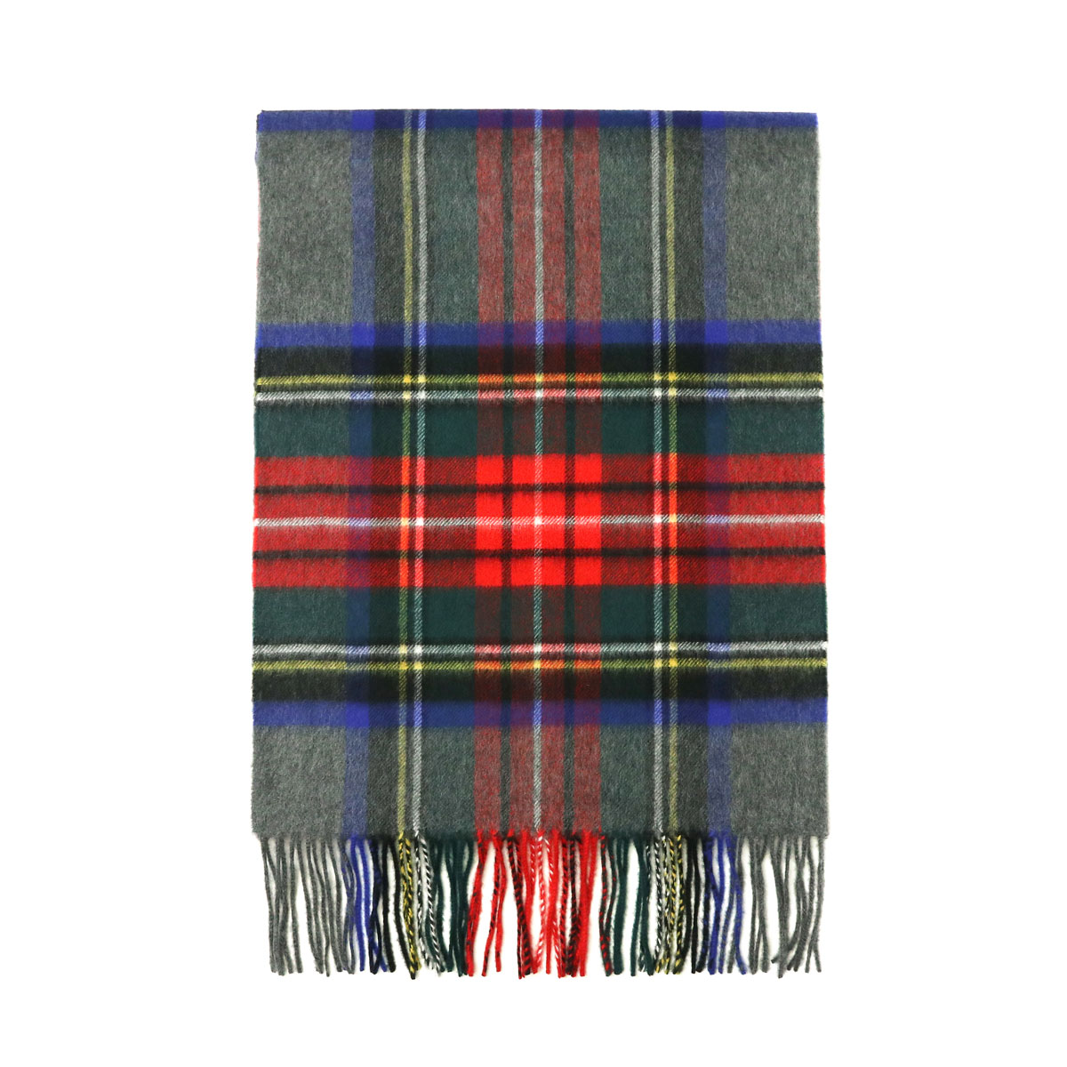 美品✨ ジョンストンズオブエルガン タータンチェック カシミア マフラー 赤 Johnstons of Elgin ジョンストンズ JOHNSTONS マフラー