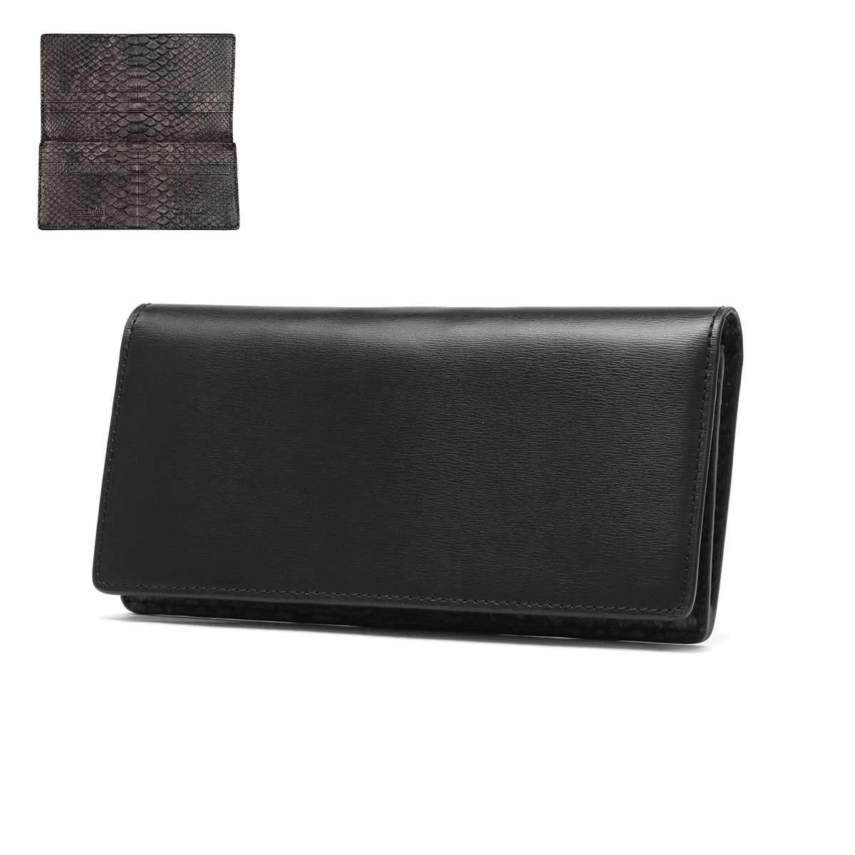 最大51%★6/4限定 正規品1年保証 クベラ 9981 長財布 メンズ レディース コンパクト ブランド KUBERA 9981 本革 大容量 二つ折り 牛革 蛇革 レザー 51195の画像