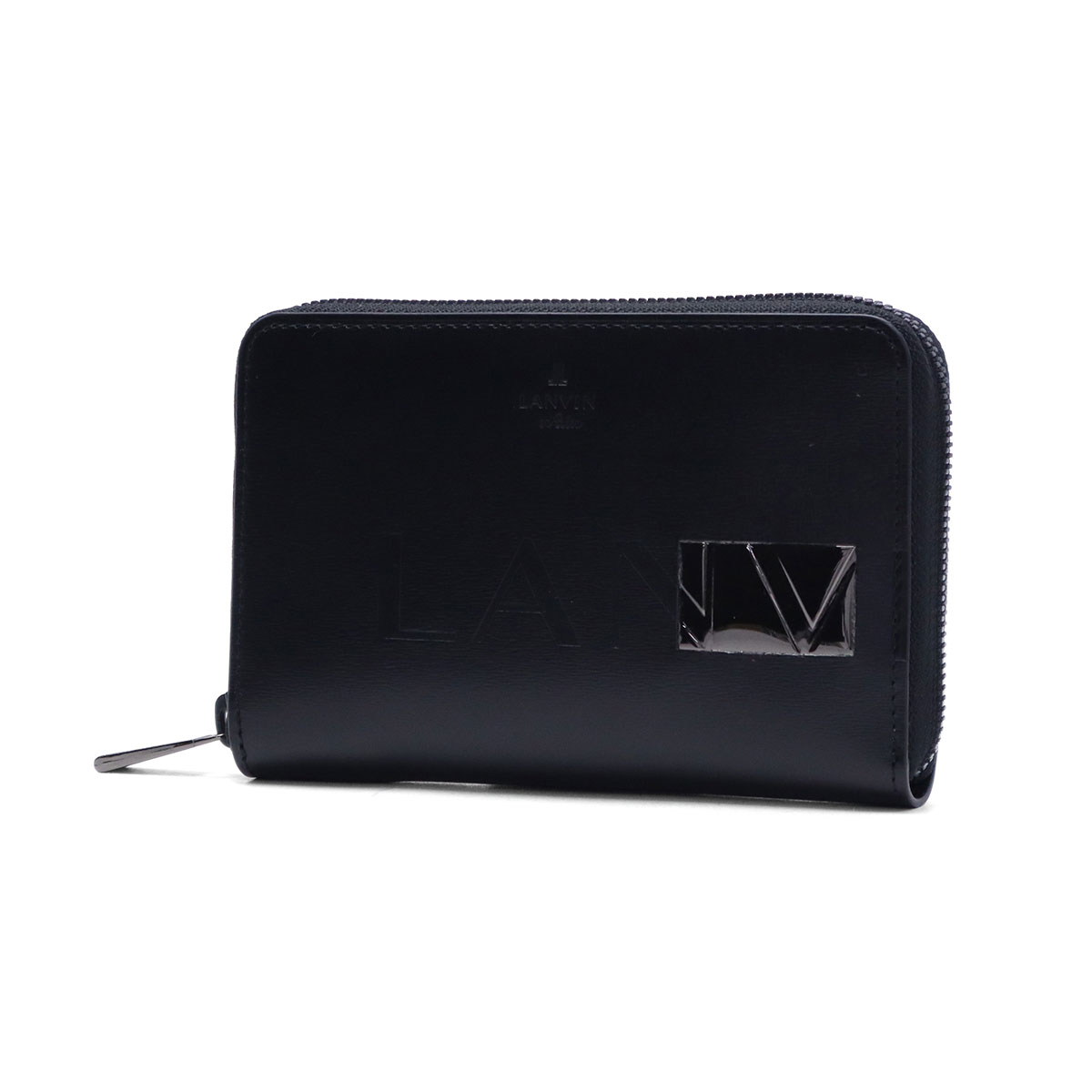 【新品未使用】LANVIN en Bleu 二つ折り財布 黒 LANVIN en Bleu 最大51%☆6/14限定 ランバン オン ブルー 二つ折り財布