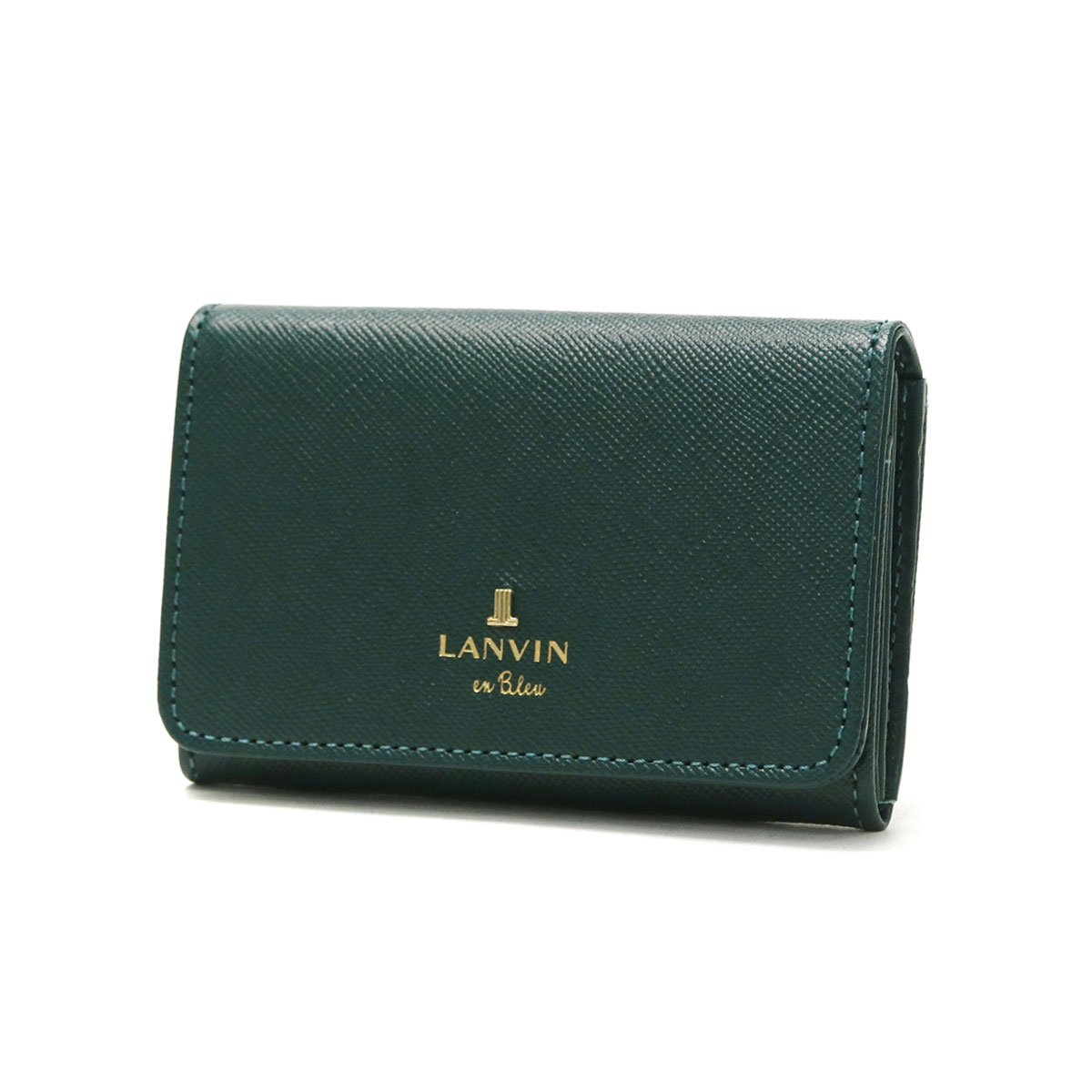 【新品未使用】 LANVIN On Blue グリーン名刺入れ LANVIN ランバンオンブルー カードケース en Bleu 名刺入れ 緑