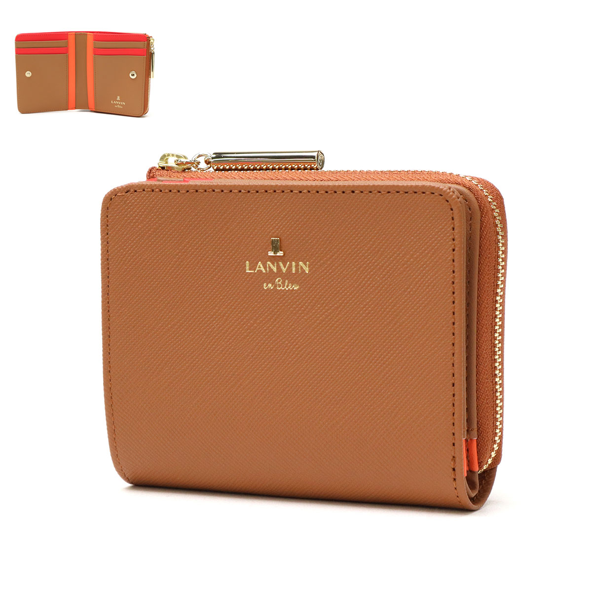 LANVIN en Bleu 最大40%☆4/25限定 ランバンオンブルー 二つ折り