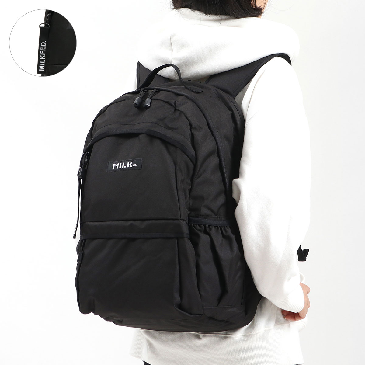 最大38%★5/23限定 ミルクフェド リュック MILKFED. リュックサック NEO BIG BACKPACK ネオビッグバックパック B4  28L PC収納 大容量 レディース 103212053007