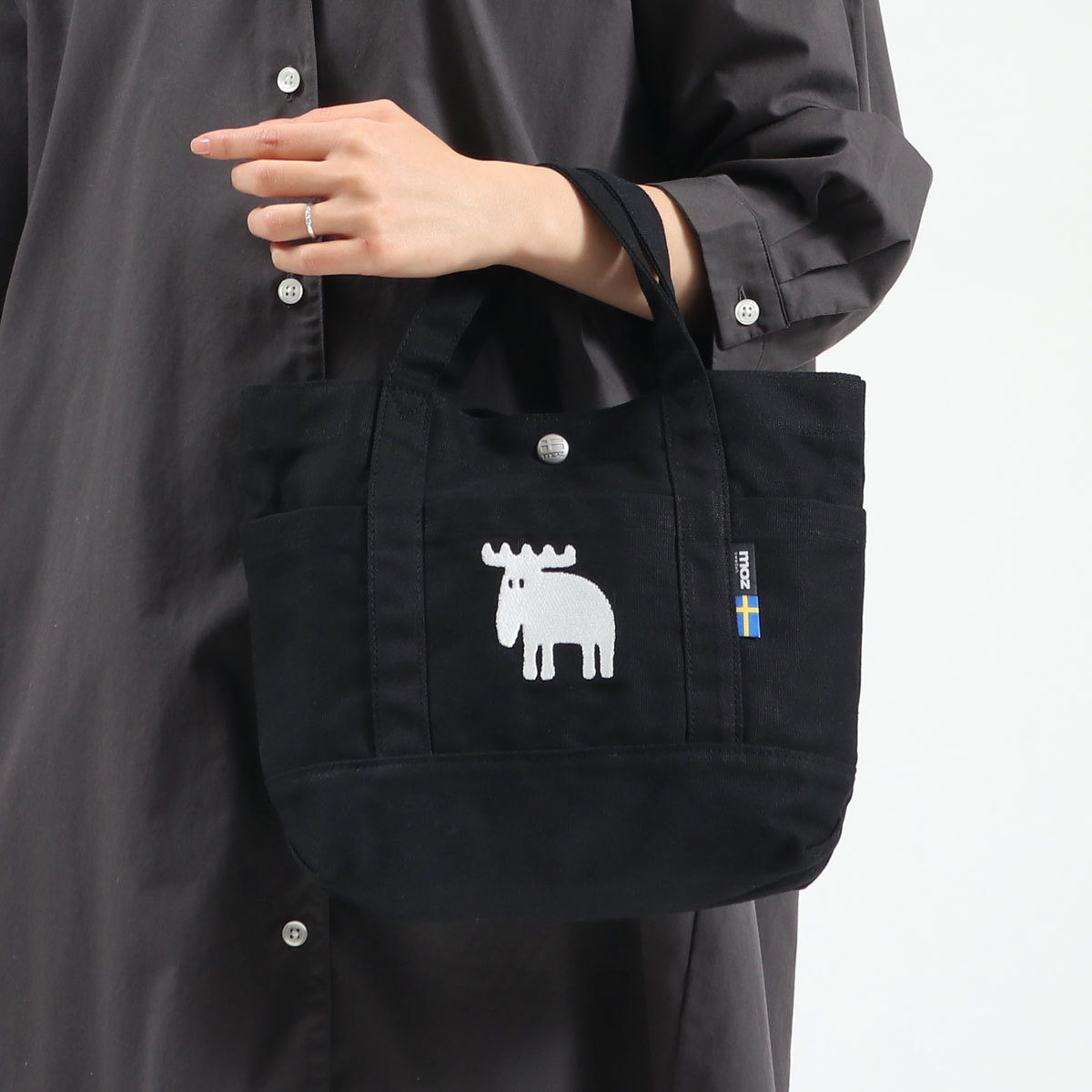 年末のプロモーションモズ トートバッグ バッグ moz ミニトートバッグ ミニバッグ VASKA キャンバスランチトートバッグ キャンバス レディース ZZHC-04