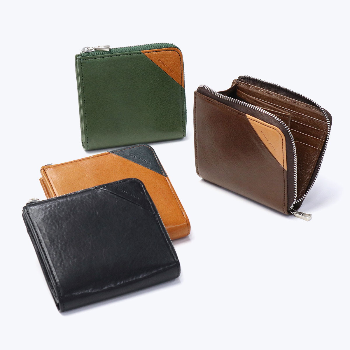 未使用級　展示品　マスターピース　ミニ財布　小銭入れ　本革　コインケース 楽天市場】財布 メンズ 二つ折り 本革 ミニ財布 革 レザー お札