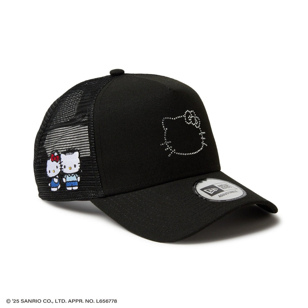 最大42%★7/9限定 正規取扱店 NEW ERA キャップ ニューエラ キティ NEWERA コラボ 9FORTY A-Frame トラッカー HELLO KITTY ラインストーン | NEW ERA | 01