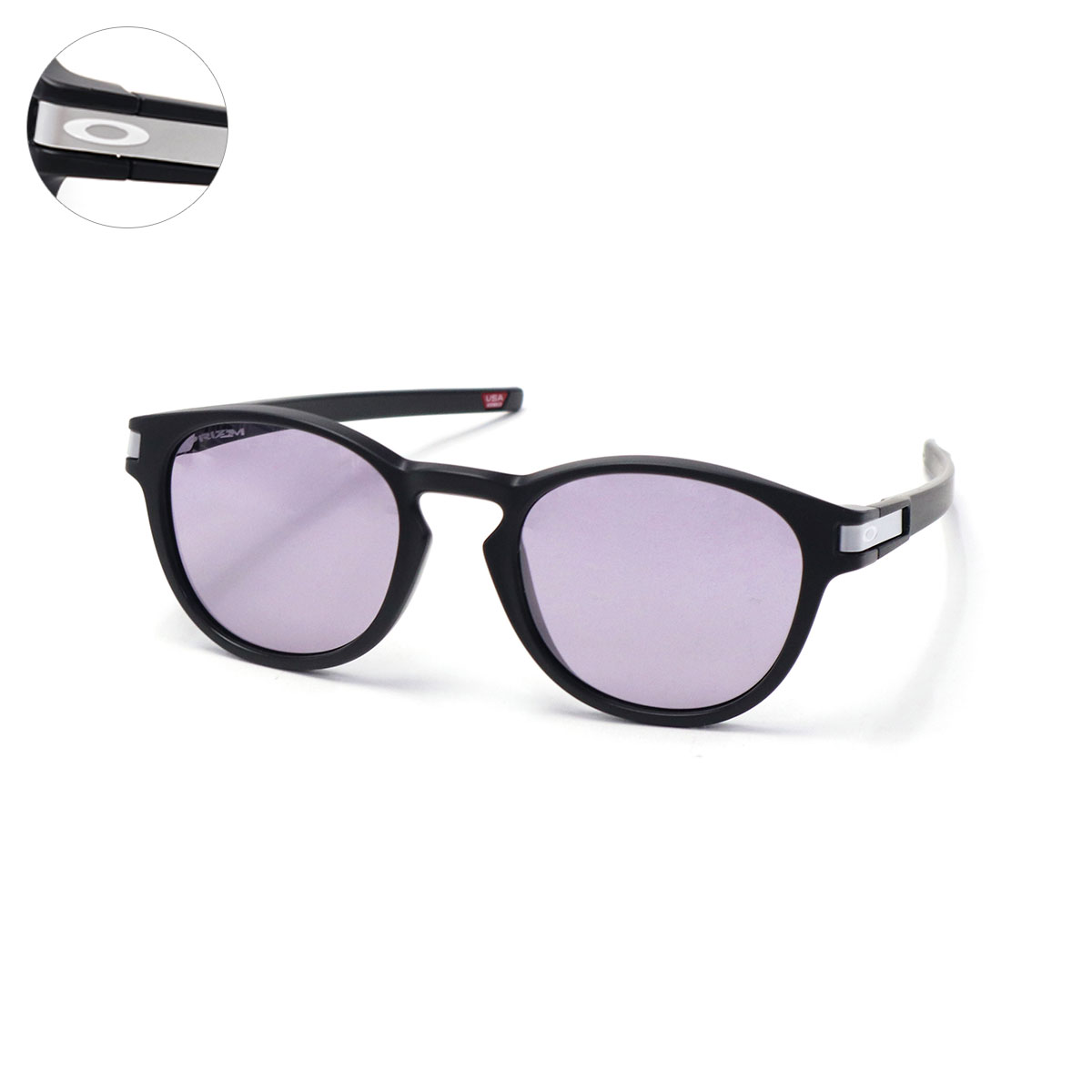 (未使用)オークリー LATCH サングラス Actuator (Low Bridge Fit) Prizm Grey Polished Black アイ