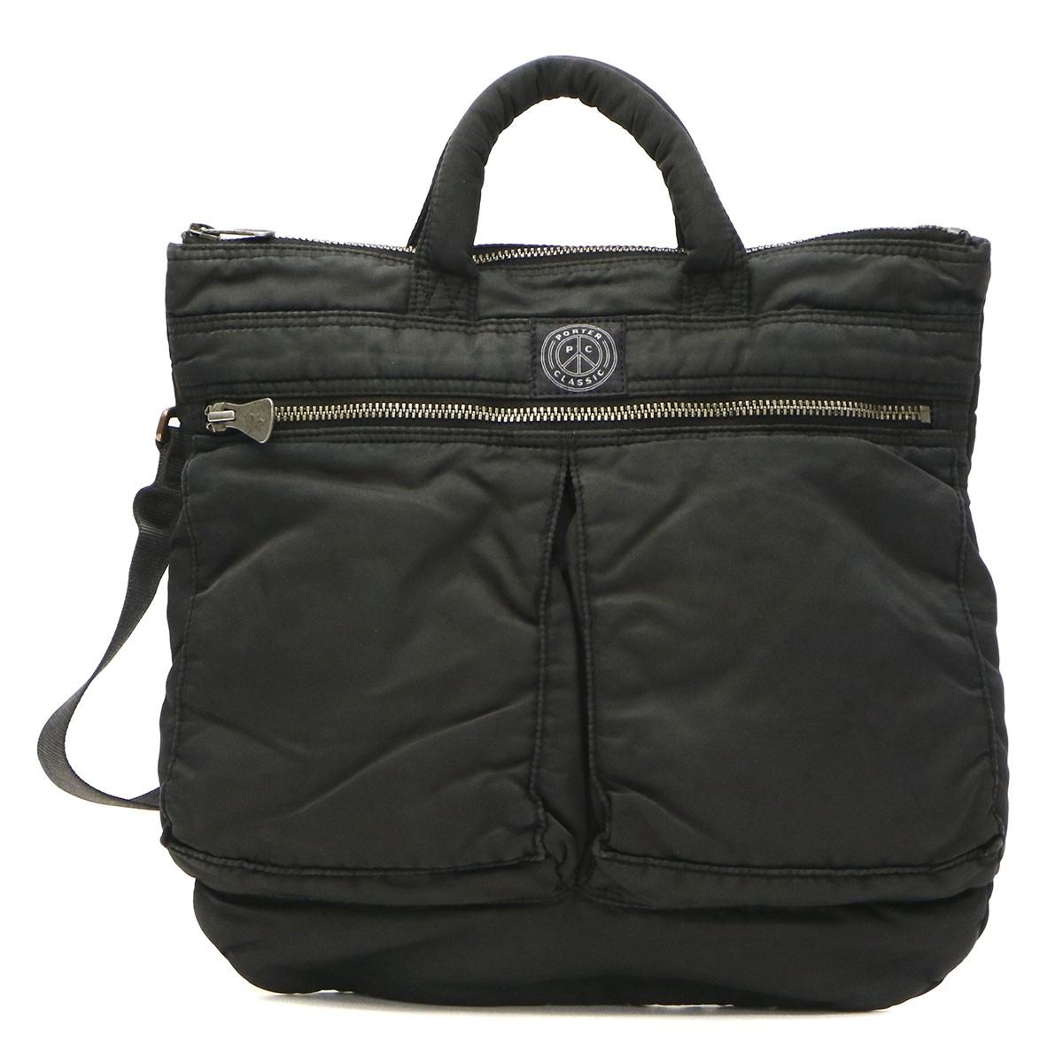 ポータークラシック　ヘルメットバッグ　L ブルー PORTER CLASSIC 最大40%☆7/25限定 ポータークラシック Porter