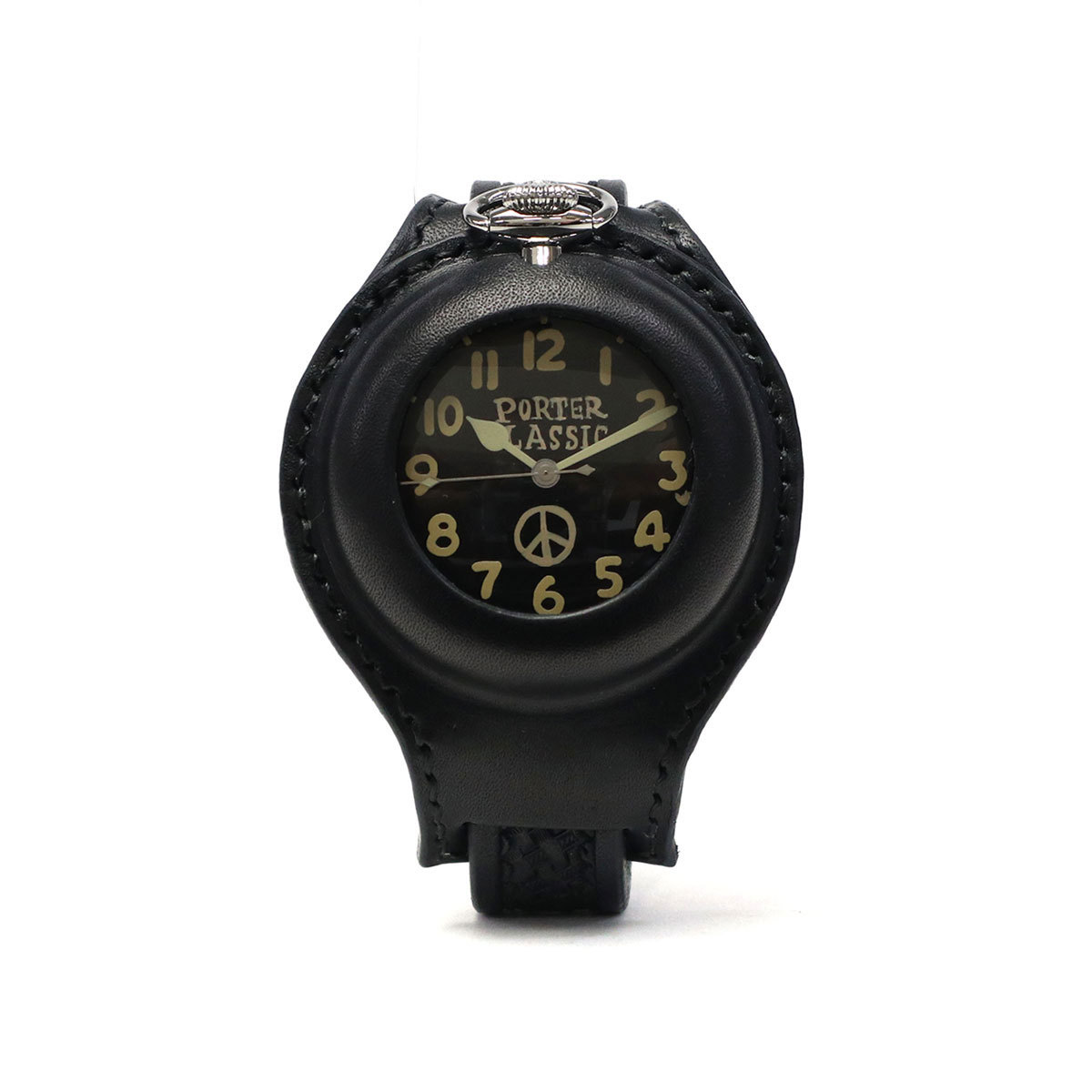 ポータークラシック 腕時計 Porter Classic BLACK FACE POCKET WATCH W LEATHER BAND 時計 革 レザー メンズ レディース PC-013-1233｜galleria-store｜02