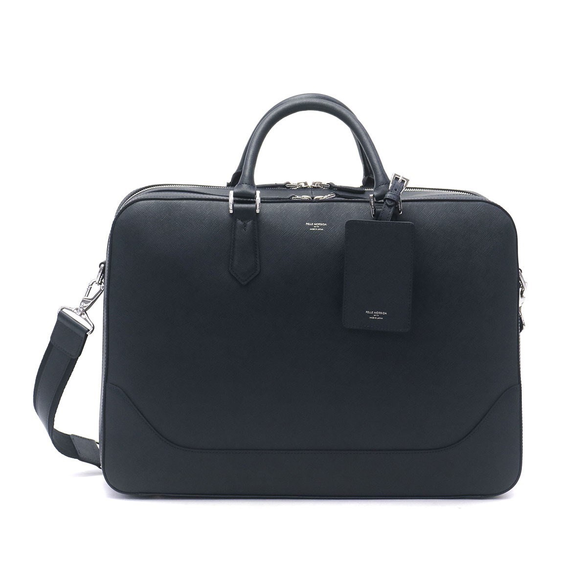 極美品✨ペッレモルビダ　キャピターノ 2way　ビジネスバッグ　サフィアーノ 黒 PELLE MORBIDA（ペッレ モルビダ） ケアセット＋選べるノベルティ