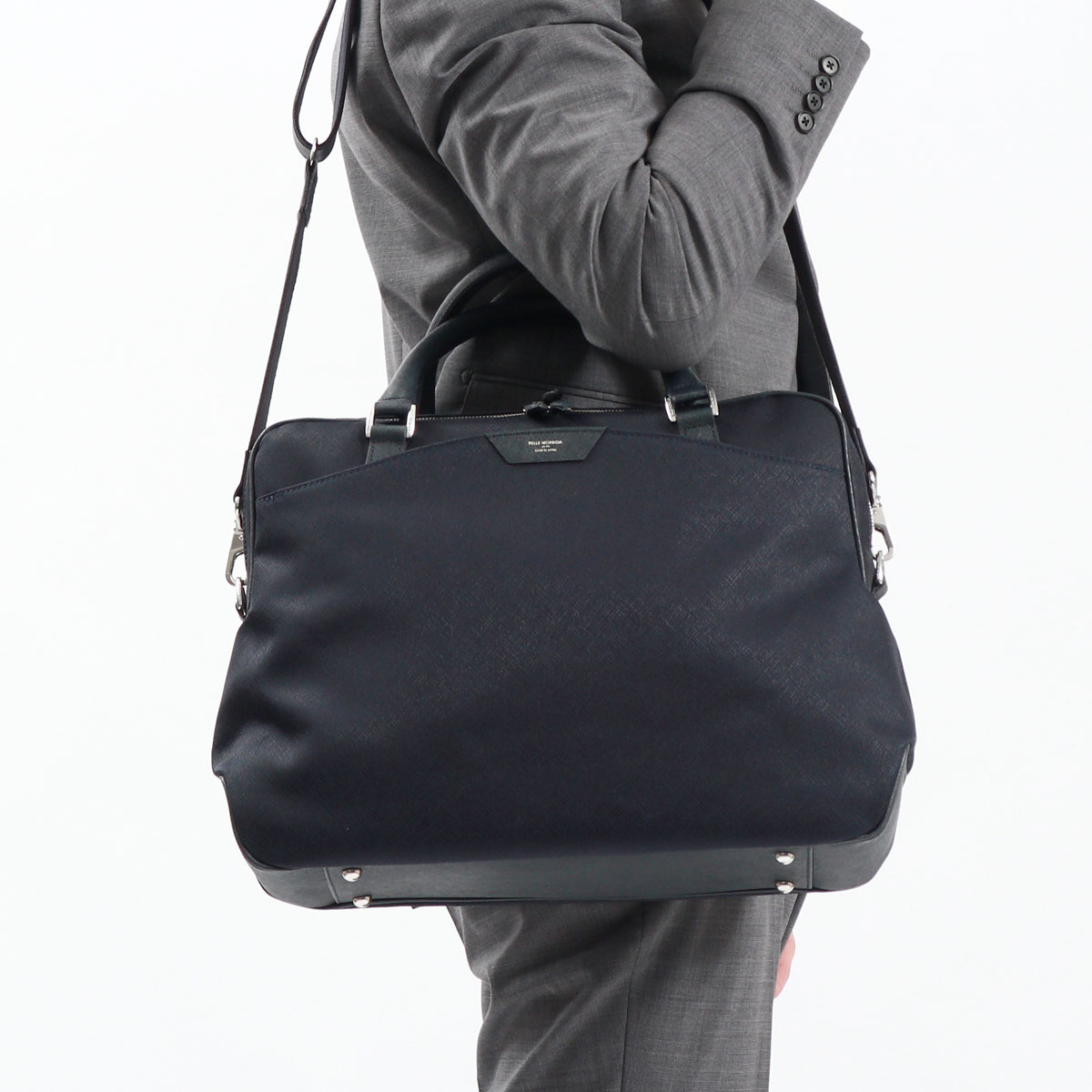 ケアセット＋選べるノベルティ ペッレモルビダ ビジネスバッグ メンズ レディース PELLE MORBIDA A4 40代 50代 ショルダー 大容量 バッグ 軽量 モルビダ CA302の画像