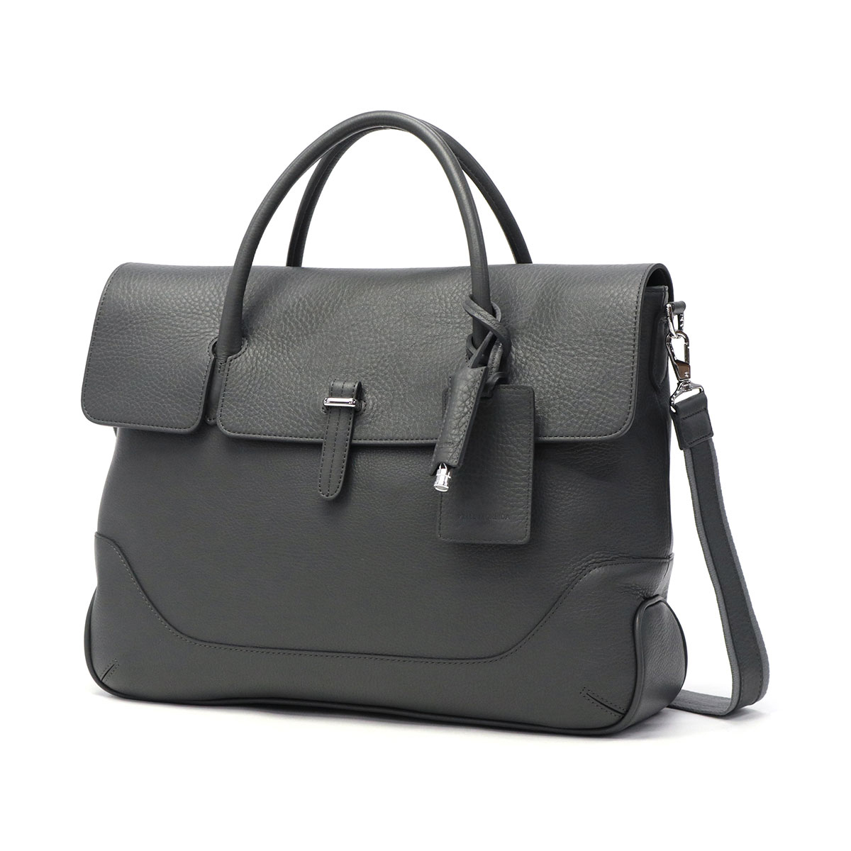 PELLE MORBIDAペッレモルビダ　グレー ビジネスバッグ PELLE MORBIDA（ペッレ モルビダ） ケアセット＋選べるノベルティ