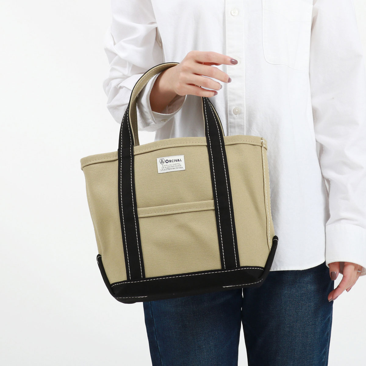 ORCIVAL オーシバル キャンバス トートバッグ サンドベージュ