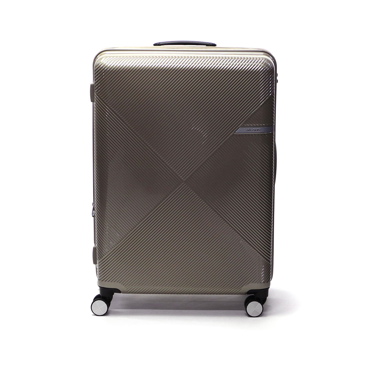 samsoniteサムソナイト　スーツケース　ゴールド　大容量　軽量　4輪ロック 極美品 サムソナイト オーバルジッパー スーツケース 4輪 TSA