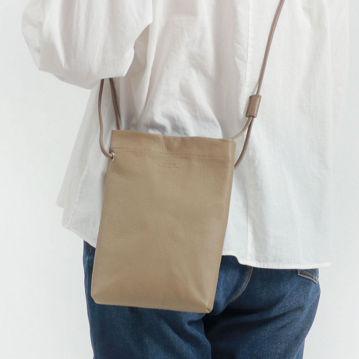 スロウ ショルダーバッグ SLOW embossing leather shoulder bag S
