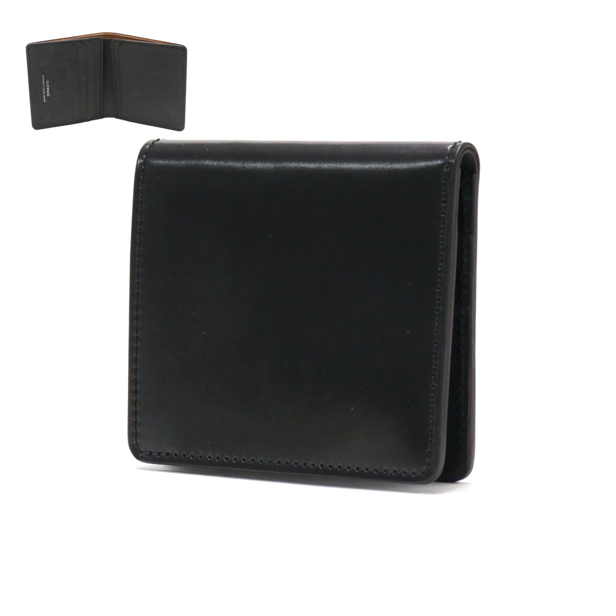 スロウ 財布 SLOW cordovan smart mini wallet 二つ折り財布 小さい ...