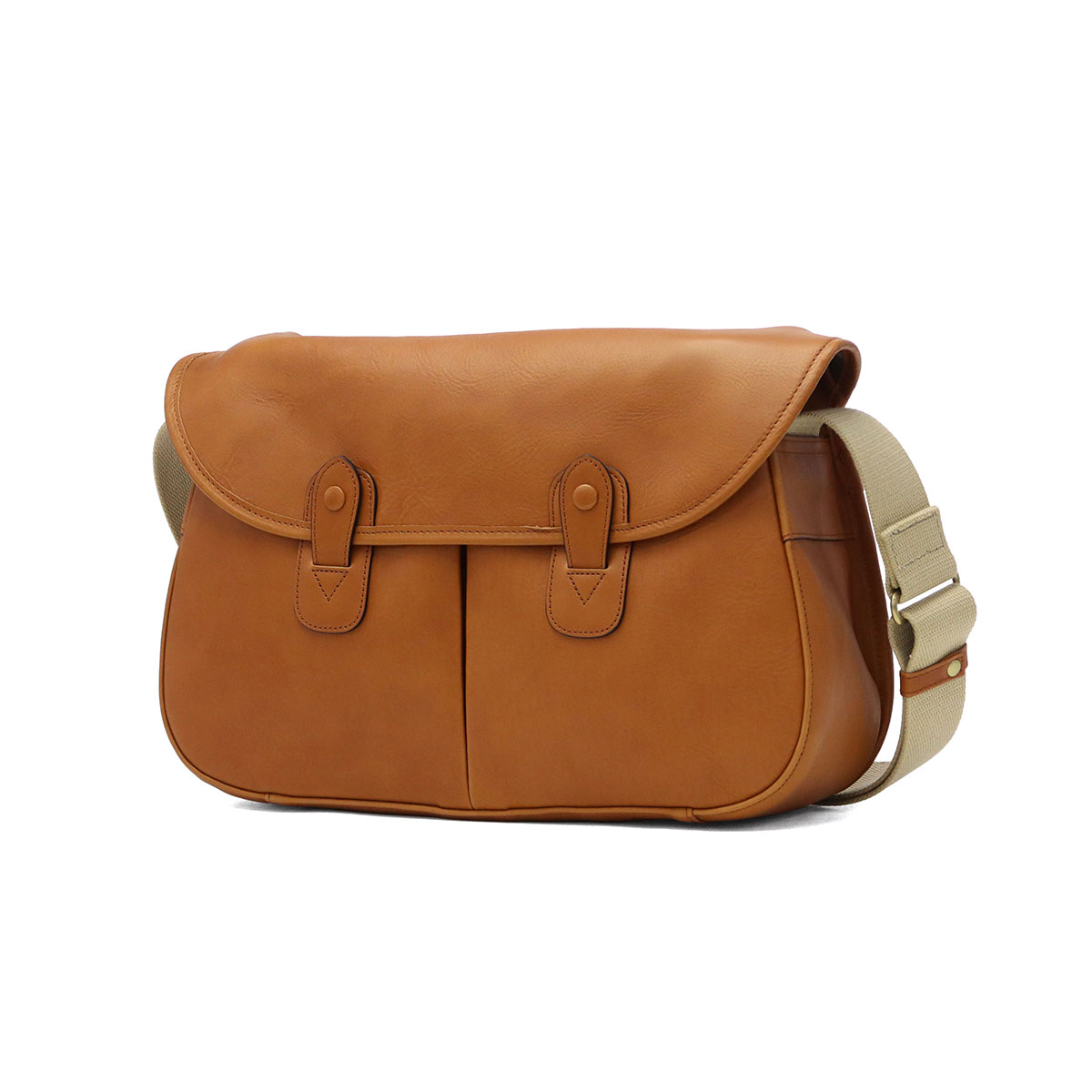 【SLOW 限定品】ブラウンレザーショルダーバッグLサイズ SLOW 最大51%☆6/14限定 ショルダーバッグ メンズ レディース 斜めがけ