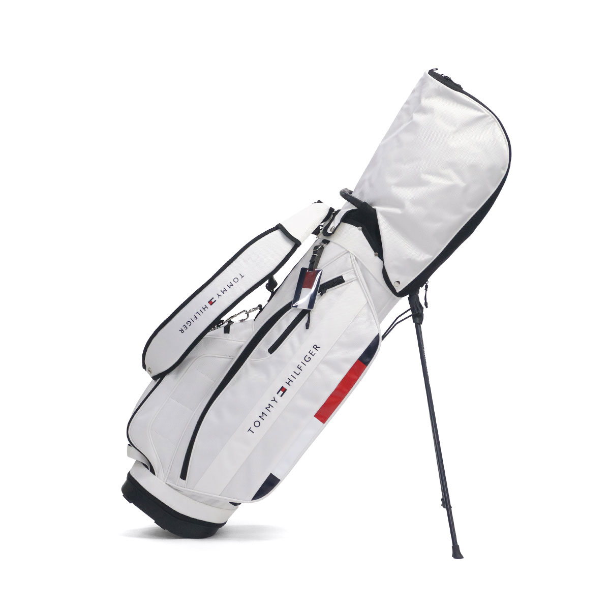 トミーヒルフィガー スタンドキャディバッグ【9.0型】ホワイト　thmg6sc8 TOMMY HILFIGER GOLF（トミー ヒルフィガー ゴルフ） 最大41%☆9/20