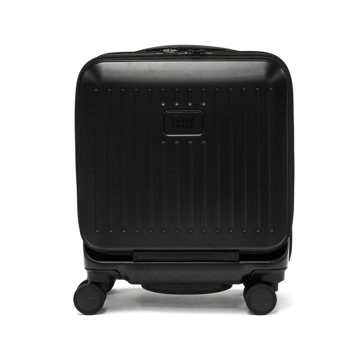 特典付 タケオキクチ スーツケース TAKEO KIKUCHI CITY BLACK SSサイズ 機内持ち込み キャリーケース ハード 22L 1泊 前開き TSA hinomoto CTY001Aの画像