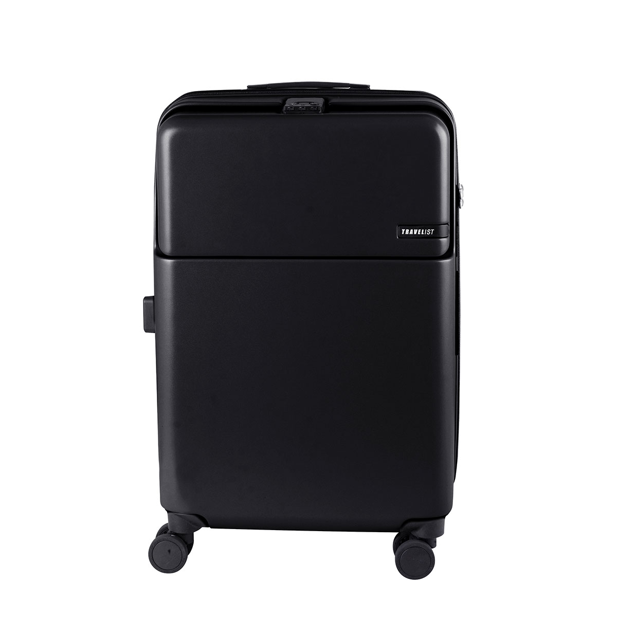 最大42%★7/9限定 正規品3年保証 トラベリスト スーツケース Mサイズ フロントオープン TRAVELIST ワンタッチ 拡張 軽量 51〜61L 5〜6泊 ファースト | TRAVELIST | 01