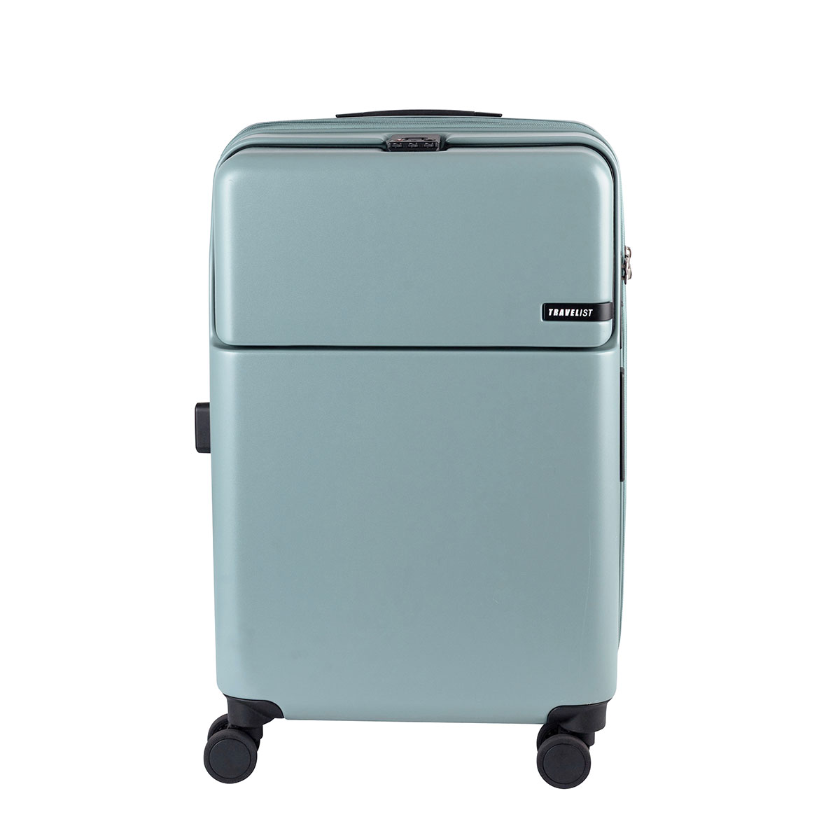 最大42%★7/9限定 正規品3年保証 トラベリスト スーツケース Mサイズ フロントオープン TRAVELIST ワンタッチ 拡張 軽量 51〜61L 5〜6泊 ファースト | TRAVELIST | 03