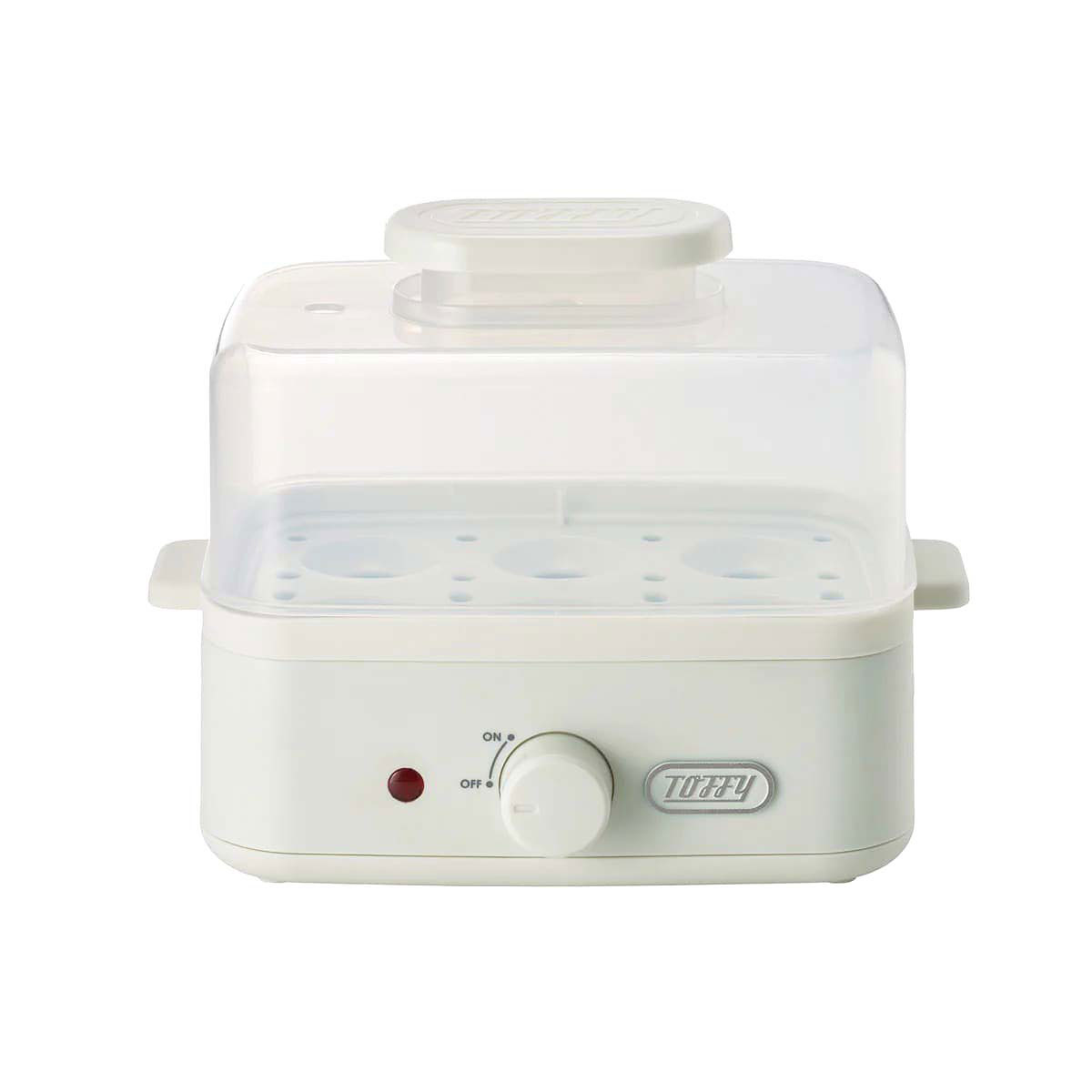 最大42%★8/3限定 正規品1年保証 トフィー エッグスチーマー 蒸し器 スチーマー ミニスチーマー Toffy 半熟 固ゆで ゆで卵 6個 コンパクト 小さめ K-FS2 | Toffy | 02