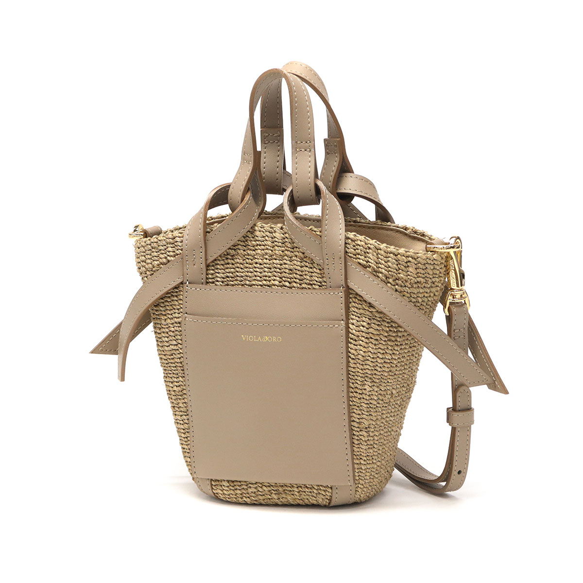 【美品】VIOLAd’ORO（ヴィオラドーロ）かごバッグ イエロー VIOLAd'OROのフリマアイテム一覧